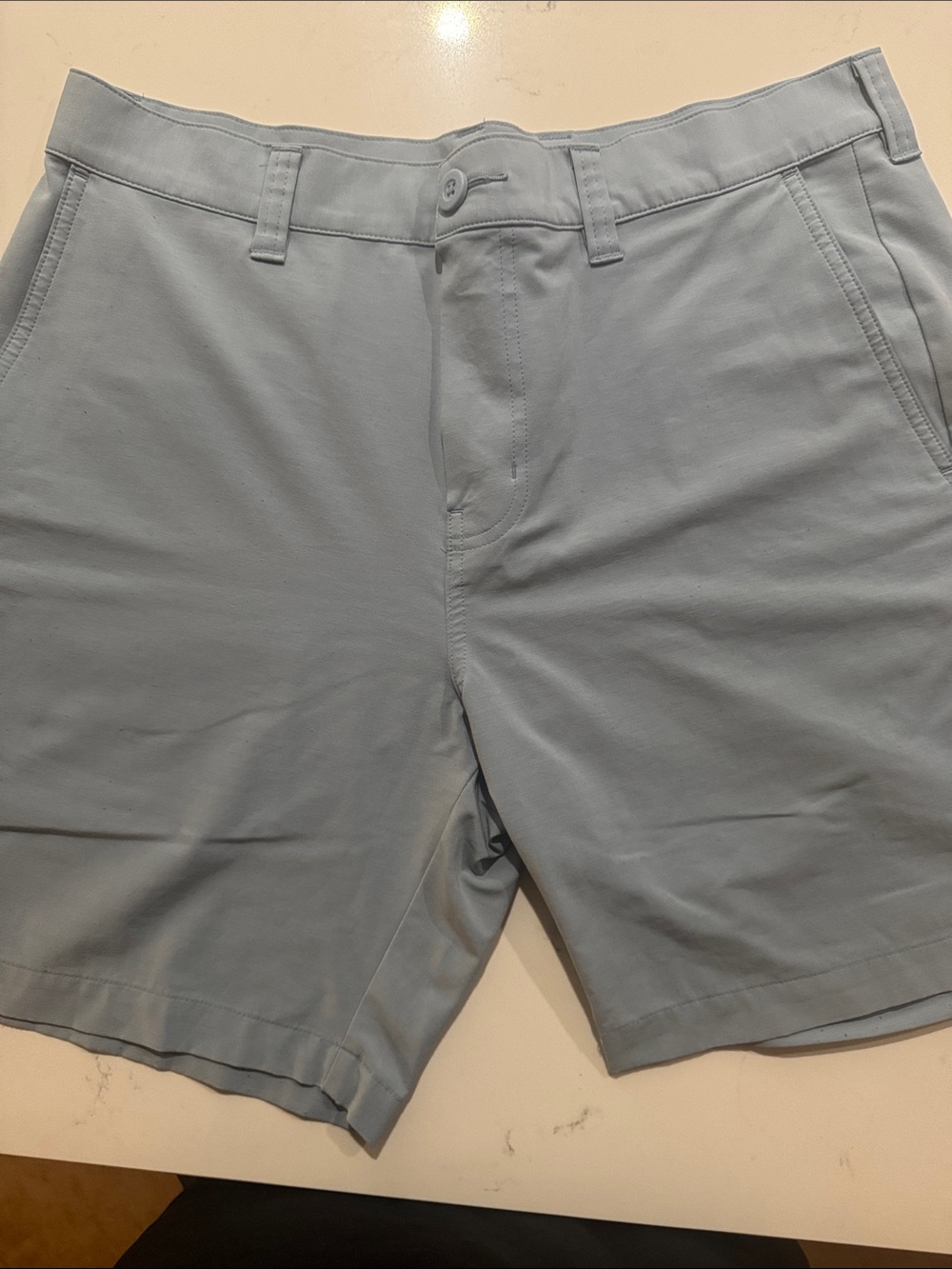 Travis Mathew Light Blue Flat Front Men's Shorts